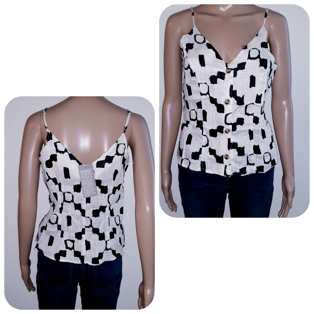 H&M linen designer Top - Picture 5 of 6